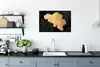 MuchoWow® Poster Karte - Belgien - Gold 60x40 cm - Produktbild-Vorschau 3