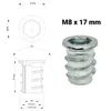 10 x skrutkovacie zásuvky M8 dĺžka 17 mm skrutkovacia Náhľad obrázku produktu 3