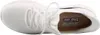 A top-down view of a white Skechers slip-in sneaker. Voir les images du produit