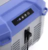 Close-up of the control panel and power input of a portable cooler. Produktbild-Vorschau