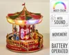 Manège de Noël à LED avec musique et personnages rotatifs, Voir les images du produit 6