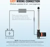 A diagram illustrating the wiring connection for a DC 12V linear actuator. Náhled obrázku produktu