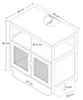 Waschbeckenunterschrank 'Tervola' 60x60x35 cm Produktbild-Vorschau 7