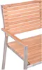 Gartenbank DENVER 3-Sitzer Gestell Edelstahl Sitz und Rücken aus Teak Produktbild-Vorschau
