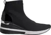 A studio shot of a single black Michael Kors sneaker. Anteprima dell’immagine prodotto