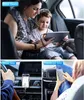 Collage of images showing a car charger adapter being used in different car locations. Produktbild-Vorschau