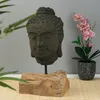 SKULPTUR "BUDDHA" | 45 cm, Beton | Buddha-Kopf, Buddha Deko Produktbild-Vorschau 3