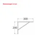 Schwerlast-Regalträger in grau 300 x 200 x 4,0 mm Produktbild-Vorschau 3