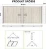 Diagrams and measurements of a foldable LED grow light. Náhľad obrázku produktu