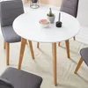 home24 Esstisch - Esche Teilmassiv - Weiß / Esche Produktbild-Vorschau 3