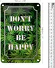 Blechschild Cannabis 18x12cm Don´t worry be happy lustig Produktbild-Vorschau 2