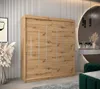 Kleiderschrank EMA – Breite 180 cm, Eiche artisan Produktbild-Vorschau 1