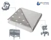 Babydecke für babys Baumwolle, 75x100, Weiße Sterne mit Produktbild-Vorschau 5