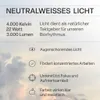 B.K.Licht LED Panel Flach 58x20cm Eckig 22W 3000lm 4000K Produktbild-Vorschau 4