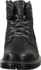 A front view of a black leather boot. Produktbild-Vorschau