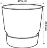 Pot Elho Greenville Blanc D.30cm Pot De Fleurs Design, Voir les images du produit 5