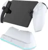 A white charging dock and a black device with white controllers attached are shown against a white background. Anteprima dell’immagine prodotto