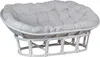 MiaMöbel Sofa Rattan 165 cm Modern 100% Baumwolle Rattan Produktbild-Vorschau 1