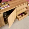Credenza decorazione legno 2 ante 3 cassetti 150cm, Marrone Anteprima dell’immagine prodotto 6