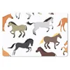 MuchoWow® Mauspad Mousepad Pferde - Farben - Muster - Produktbild-Vorschau 1