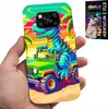 Puzdro pre Xiaomi Poco X3 – Dinosaurus v nákladnom aute – Náhľad obrázku produktu 1