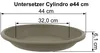 MePla - Set - Pflanzkübel Cylindro ø 45 + Untersetzer ø 44 Produktbild-Vorschau 3