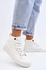 Damen Big Star Fabric High Top Sneakers LL274445 Weiß 38 Produktbild-Vorschau 5