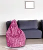 Esidra Pouf Aariel 80x80x120h cm Rosa, Sackform Produktbild-Vorschau 2