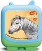 A toy shaped like a television with a picture of a horse on the screen. Produktbild-Vorschau