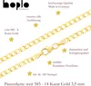 Goldkette Panzerkette Länge 70cm - Breite 3,9mm - 585-14 Produktbild-Vorschau 4