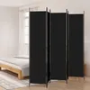 vidaXL Paravento a 5 pannelli Nero 250x220 cm in tessuto Anteprima dell’immagine prodotto 2