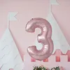 Folienballons Rosé 100cm Zahl 5 Zahlenballon zum 5-ten Produktbild-Vorschau 5