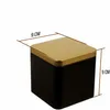 Dosenritter | 6 x edle eckige Teedose/Vorratsdose, Schwarz Produktbild-Vorschau 2