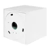 A white cube-shaped spotlight fixture with a circular mounting plate on the front. Náhľad obrázku produktu