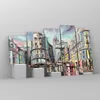 Bilder auf glas - Stadt Straße Haus - 100x60cm - Glasbilder Produktbild-Vorschau 4