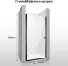 SONNI 100x195cm Dusche Nischentür,  6mm Sicherheitsglas, Produktbild-Vorschau 7