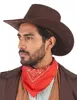 Cowboyhut Kostüm-Accessoire für Erwachsene braun Produktbild-Vorschau 6