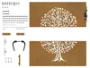 vidaXL Záhradná brána 85x100 cm Corten Steel Tree Design Náhľad obrázku produktu 4