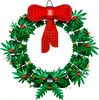 A LEGO wreath with a red bow. Podgląd zdjęcia produktu