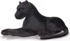 A plush toy panther lying down on a white background. Podgląd zdjęcia produktu