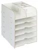 Organizér na stôl s úložnými priehradkami RD42749, biela Náhľad obrázku produktu 8