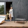 Relaxdays Gartenbank mit Sitzkissen, Holzoptik, HBT: 78 x Produktbild-Vorschau 3