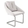 A single beige chair with a metal frame on a white background. Náhľad obrázku produktu