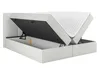 A bed with its storage compartment open, revealing the interior and a mattress. Náhled obrázku produktu