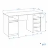 KOMTO Schreibtisch mit Schubladen - Oslo 145 x 65 x 76 cm Produktbild-Vorschau 3
