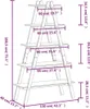vidaXL Regal mit 5 Böden A-Form 110x40x180,5 cm Massivholz Produktbild-Vorschau 8