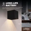 Ledvion 2er Set Wandlampe Innen / Aussen sensor Akku IP44 Produktbild-Vorschau 3