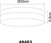 Globo Lighting Plafonnier en métal nickel mat, 3x E27 ILLU Voir les images du produit 7