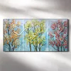 Wanduhr Uhr Wandbild Leinwand 60x30 Ölgemälde Kunst Bäume Produktbild-Vorschau 2