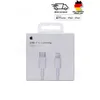 The image shows the retail packaging of an Apple USB-C to Lightning cable. Produktbild-Vorschau